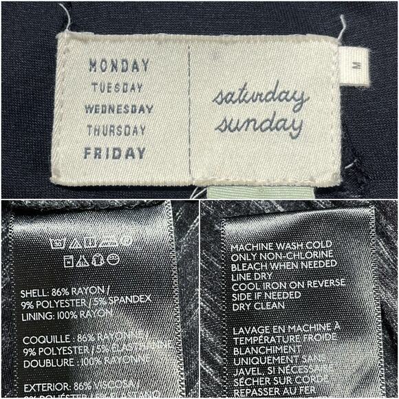 ANTHROPOLOGIE SATURDAY SUNDAY Nova Spacedye Jersey Wrap Long-Sleeve Dress Size M - Picture 9 of 9